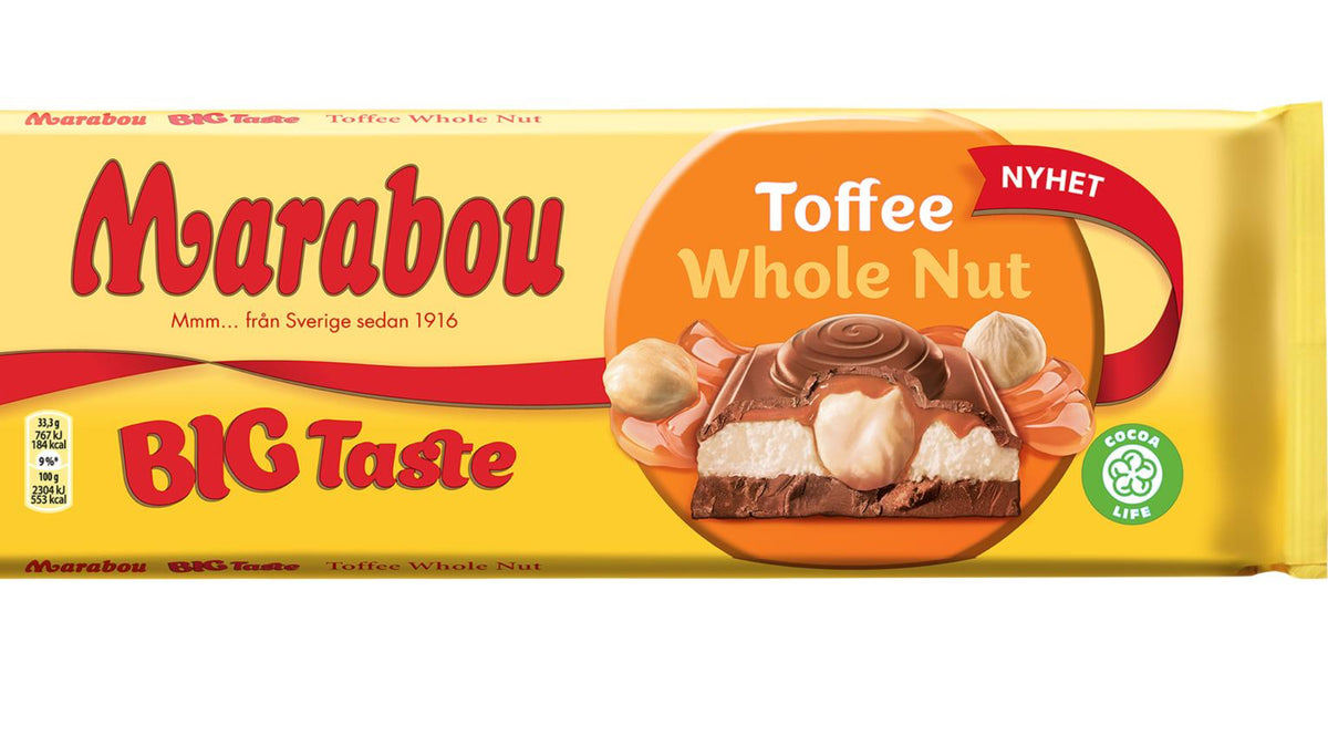 Marabou Big Taste Toffe whole nut
